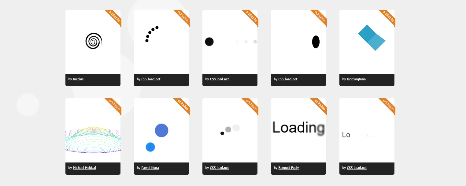 The Best CSS Spinners & Loaders 3